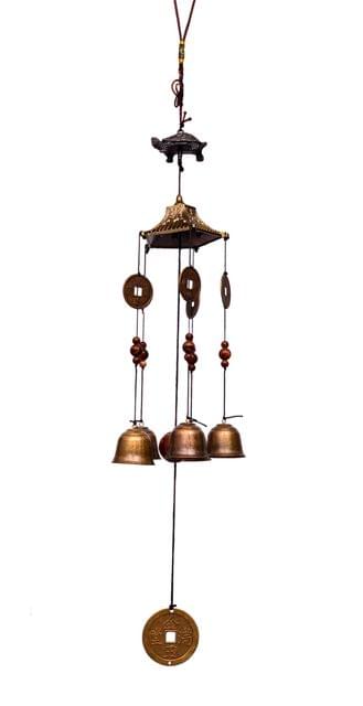 Feng Shui Wind Chimes with Tortoise & Coins (10623)