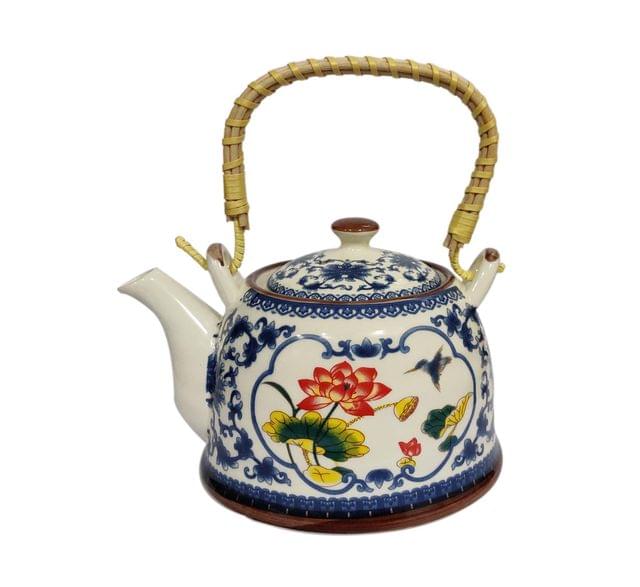 Beautifully Painted Ceramic Kettle Tea Pot (10775)