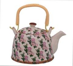 Beautifully Painted Ceramic Kettle Tea Pot (10776)