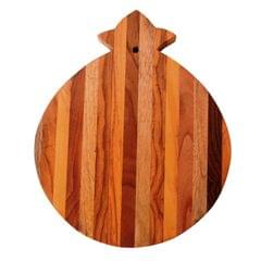 Pear Shape Wooden Cutting, Carving, Chopping Serving Board , Hand Carved Chef Board For Slicing Meat Veggies Bread Crackers Fruits Spices; Durable Kitchen Essential Serveware Accessory (11054)