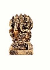 Rare Miniature Statue Lord Ganesha In Panchmukhi Avatar: Unique Collectible Gift (11170)
