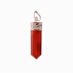 Carnelian Pendant For Necklace: Reiki Energized Natural Crystal, Good Luck Healing Charm (11326)