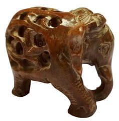 Soapstone Statue: Jali Carving Elephant (11662)