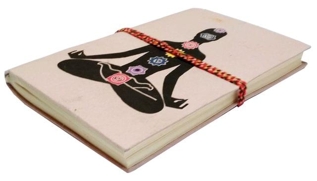 Handmade Journal (Vintage Diary) 'Seven Chakras': Handmade Paper Notebook; Unique Gift for Personal Memoir (11695)