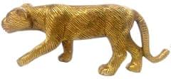 Brass Panther Statuette: Collectible Art Showpiece with Feng Shui Vaastu Significance (11974)