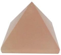 Rose Quartz Stone Pyramid: Reiki Healing Divine Spiritual Crystal (11933)