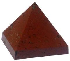 Red Jasper Stone Pyramid: Reiki Healing Divine Spiritual Crystal (11930)