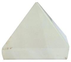 White Quartz Stone Pyramid: Reiki Healing Divine Spiritual Crystal (11929)