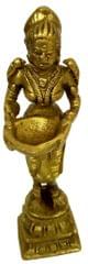 Brass Diya: Deepalakshmi Welcome Oil Lamp Deepam (11827)