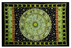 Cotton Wall Poster Zodiac SIgns: Bohemian Wall Hanging Tapestry (20070)