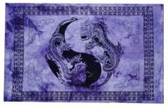 Cotton Wall Poster Dragons Yin Yang: Bohemian Hanging Sheet (20076)