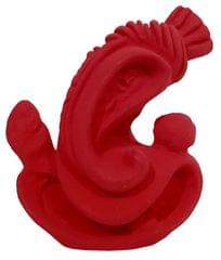 Resin Idol Lord Ganesha: Clay Finish Artistic Statue For Home Temple, Car Dashboard Or Gift, Brown, Small (12621A)