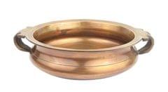 Pure Brass Big Sized Heavy Urli Bowl Pot for keeping water & flowers 18 inch Brass Traditional bowl, vessel for floating flowers (10803)