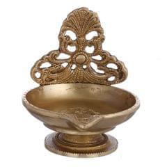 Brass Diya Deepak In Urli Shape: Big Sized Oil Lamp For Festive D?cor Gift (10955)
