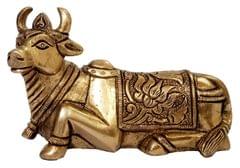 Brass Idol Nandi, Mount of Siva & Parvathi (12503)