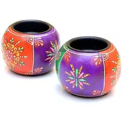 Candle holder "Colorful balls" ch13