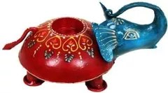 metal elephant candle holder ch20