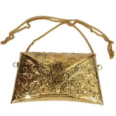 Brass sheet work clutch (purse08)
