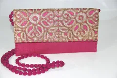 Traditional Indian Women's Clutch Pink (purse12d)