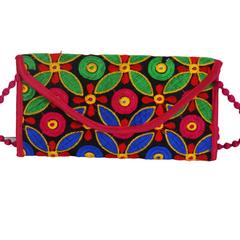 Women Casual Multicolor Cotton Clutch (purse13)