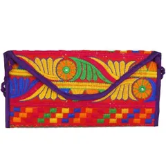 Women Casual Cotton Clutch,Red (purse14)