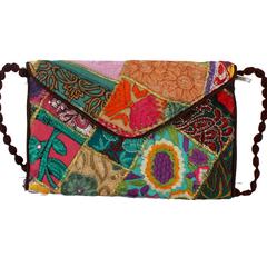 Women Casual Multicolor Cotton Clutch (bag06d)