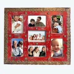 Painted and embossed photo frame "Family moments" pf36