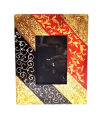 Wooden and Brass photo frame (pf55)