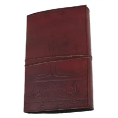 Leather Diary / Journal / Notebook for Corporate Gift or Personal Memoir - The Wisdom Tree, Bodhi (lj02)