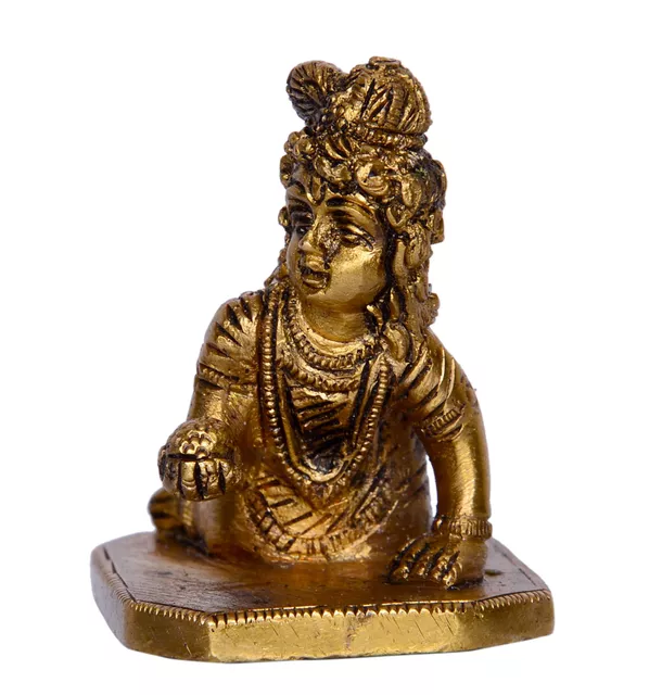 Hindu Religious Laddu Gopal or Bala-Krishna Statue (10381)
