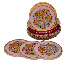 Handpainted Marble Coasters set (10569)