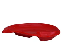 Serving Tray Plates in High Quality Plastic for Serving Snacks, Food, Dishes; Multicolour Set of 2 (10724b)