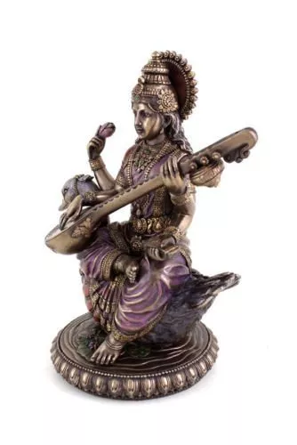 Saraswati Statue Hindu Goddess of Knowledge Music Arts Gift for School Teachers 10823