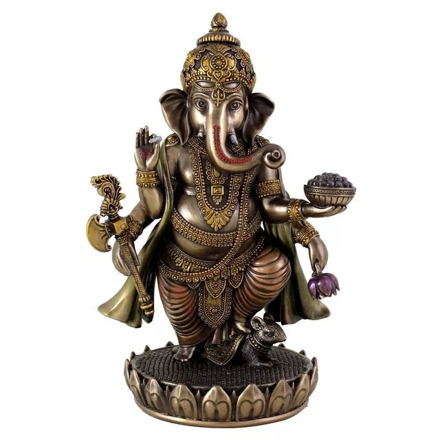 Ganesha Ganpati Vinayak Statue Idol for Home Temple Decor Indian Gift 10829