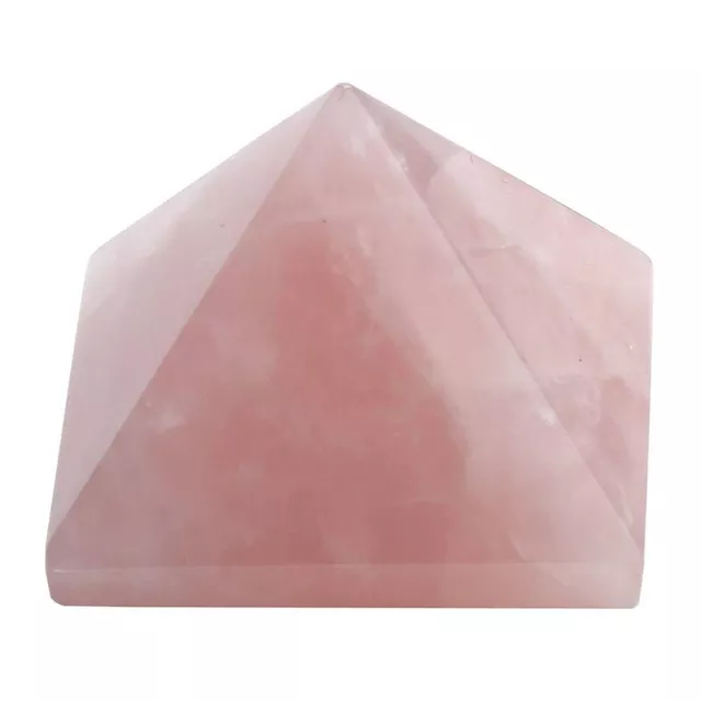 Rose Quartz Gem Stone Pyramid (10902)