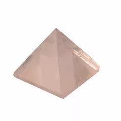 Clear Crystal Quartz Pyramid (Authentic Gem Stone Rock): Hand Polished Natural Healing Device For Vaastu Feng Shui Positive Energy (10978)