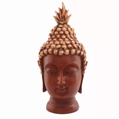 Buddha Head In Polyresin: For Meditation Or Decor Gift (11027)