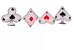 Unique Serving Bowls Set: Poker Bridge Playing Cards Design; Table Decor Gift  (11040)