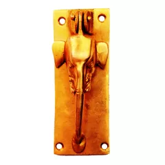 Brass Cabinet/Drawer Pull Handle/ Knob/ Door Knocker 'Wild Elephant' (11138)