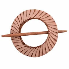 Wooden Curtain Holder Tie Back Drape Clips 'Mystic Spiral': Set Of 2 (11150)