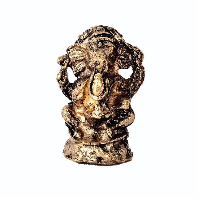 Rare Miniature Statue Drishti Ganesha: Unique Collectible Gift (11172)