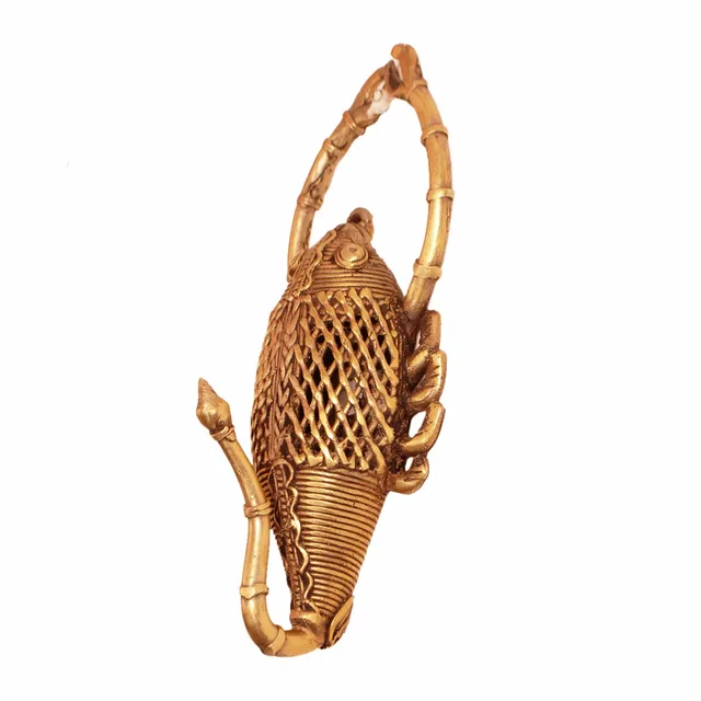 Dhokra Art Scorpion Wall Hook With Feng Shui Vastu Significance; Unique Gift Showpiece (11245)
