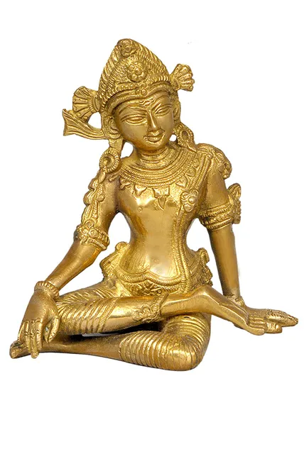 Rain God Vastu Dev Indra Statue in Sitting Posture Indian Religious Gifts (11249)