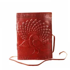 Leather Journal 'Rain Dance': Handmade Travel Diary Vintage Notebook (11297)