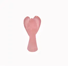 Rose Quartz Small Angel/Fairy Statue: Reiki Energized Gift Natural Crystals, Good Luck Healing Charm (11333)