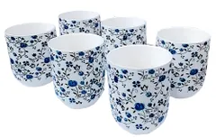 Bone China Cup Set: 6 Authentic Cups for Tea (11727)