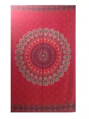 Cotton Mix Body Wrap 'Universal Mandala': Bohemian Tapestry Bed Cover Beach Throw (20050)