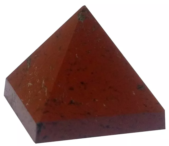 Red Jasper Stone Pyramid: Reiki Healing Divine Spiritual Crystal (11930)