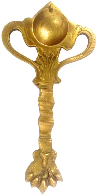 Brass Aarti Hawan Udharini Sheshnag: Pooja Spoon For Home Temple (11970)