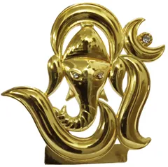 Small Om-Ganesha Statuette For Car Dashboard (10667)